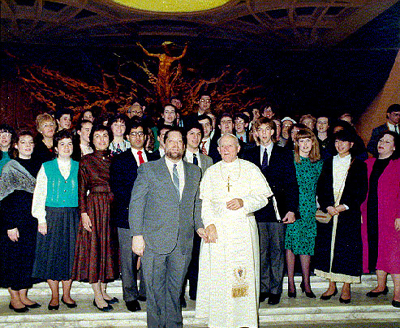 1989 Holy Cross Choir performance for Pope John Pau II 