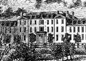Drawing of Fenwick after 1852 fire
