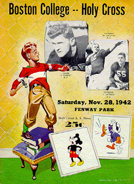 1942 Holy Cross football game against Boston College