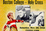 Program for 1942 Holy Cross football game against Boston College