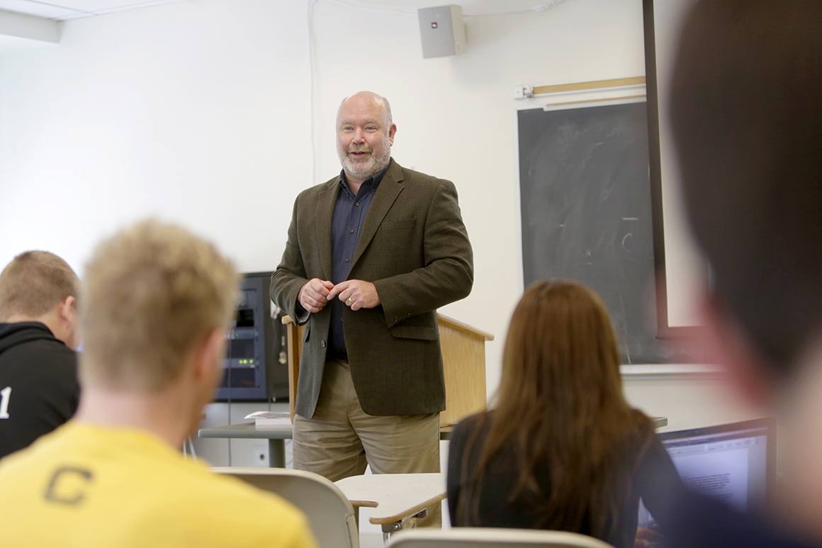 Loren Cass, professor of political science and dean of experiential learning and student success, received the 2016 Holy Cross Distinguished Teaching Award. 