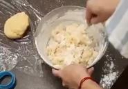 mixing cookie dough