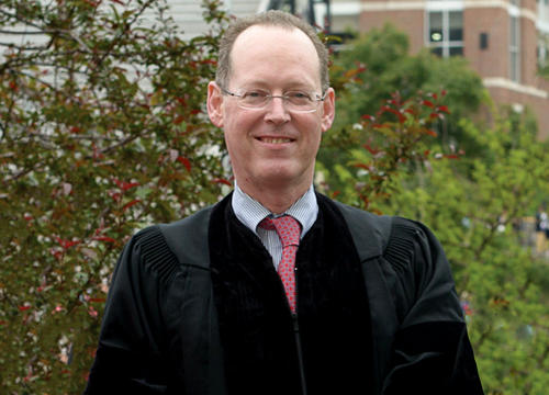 Dr. Paul Farmer was an honorary degree recipient and commencement speaker at Holy Cross in 2012.