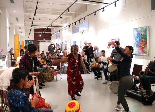 Fall 2018 Arts Transcending Borders event at the JMAC PopUp space in Worcester