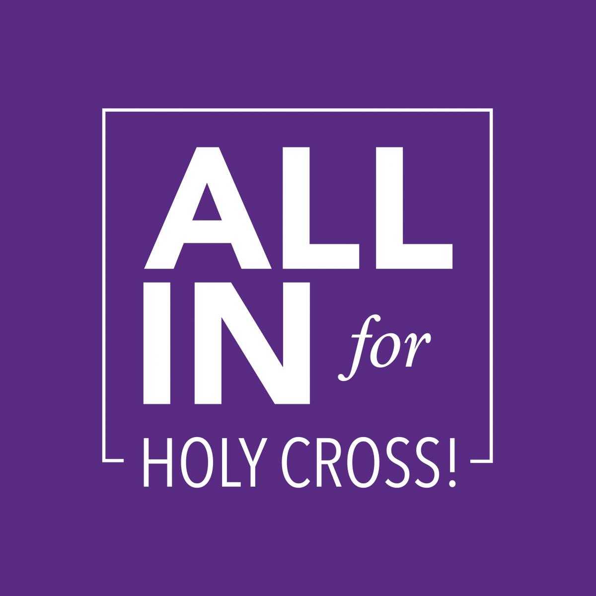 All in For Holy Cross Logo Example