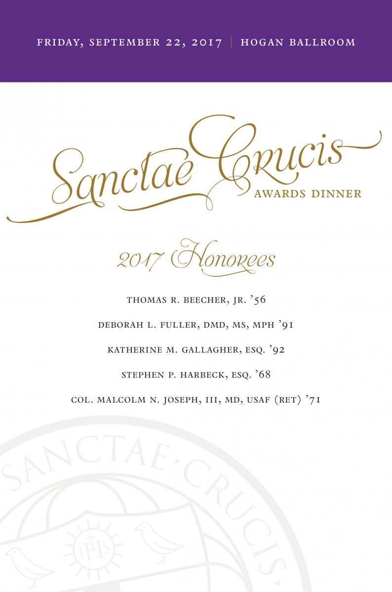 Sanctae Crucis Awards Dinner Program Example
