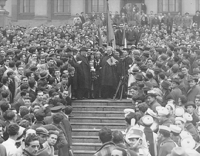 G.K. Chesterton's visit to Holy Cross December 12, 1930