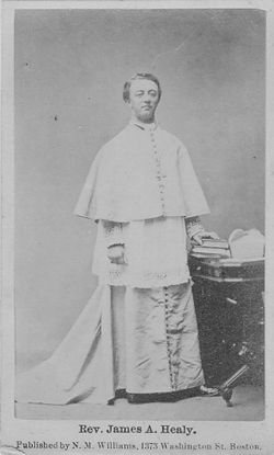 Bishop James A. Healy, first valedictorian Holy Cross, second bishop of Portland Maine