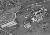 1918 aerial view of campus