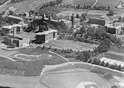 1940 aerial view of campus