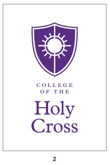 Holy Cross Logo Vertical - Purple
