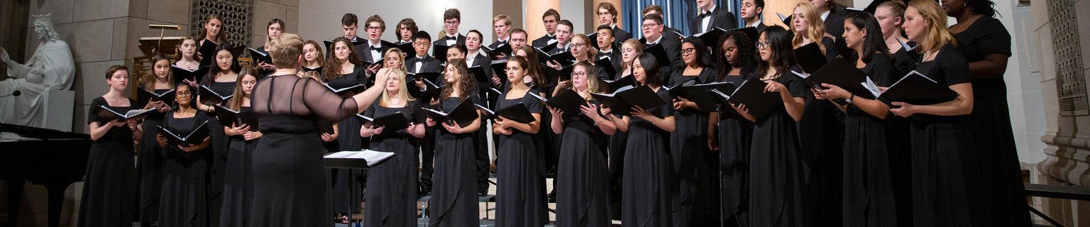 College Choir performing in St. Joseph Chapel