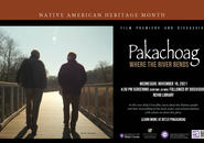 Banner ad for the premiere of Pakachoag: Where the River Bends