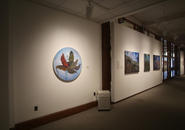 Installation view of paintings by Yekaterina Martin.
