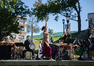 Silkroad Ensemble performs on the Hoval as part of the Festival of the Arts at Holy Cross