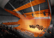 Artist Renderings: Performance hall with proscenium theatre 