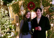 Michael Melch ’20 and MacKenzie Swain ’20 at the Bamberg Christmas market.