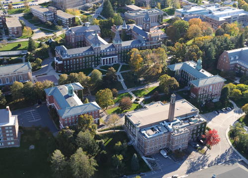 aerial photo of the HC campus