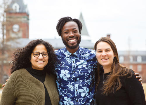 Michelle Rosa Martins, Chris Campbell '15 and Amie Archambault are the new-but-familiar faces joining the Office of Multicultural Education.