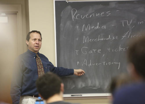 Victor Matheson, professor of economics. Photo by Tom Rettig