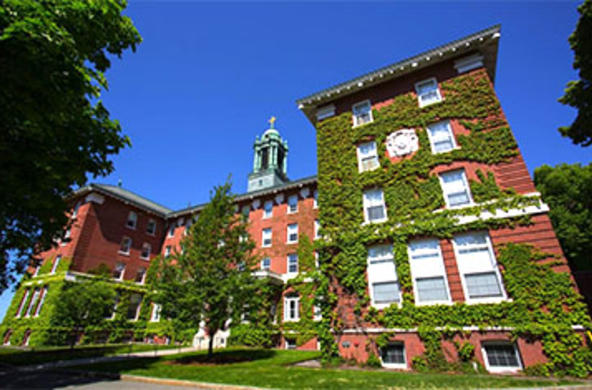 exterior view of alumni hall