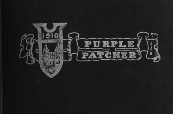 Cover of the 1910 Purple Patcher, Holy Cross's student yearbook