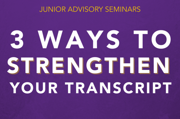 Junior Advisory Seminar -  Strengthen Transcript