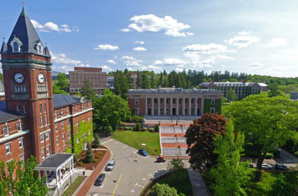 o'kane hall and dinand library aerial