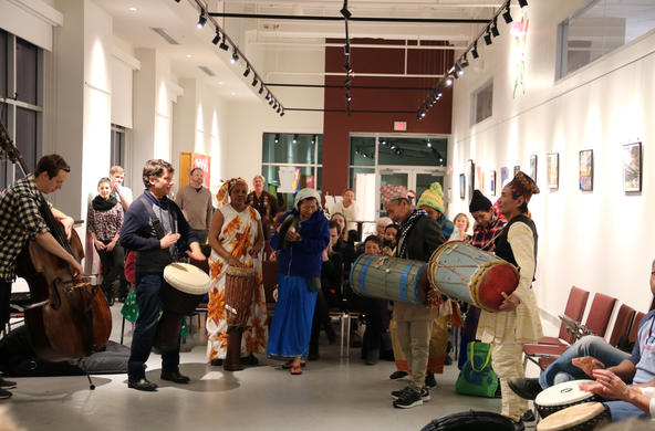 Silkroad artists lead a Jam Session with community musicians