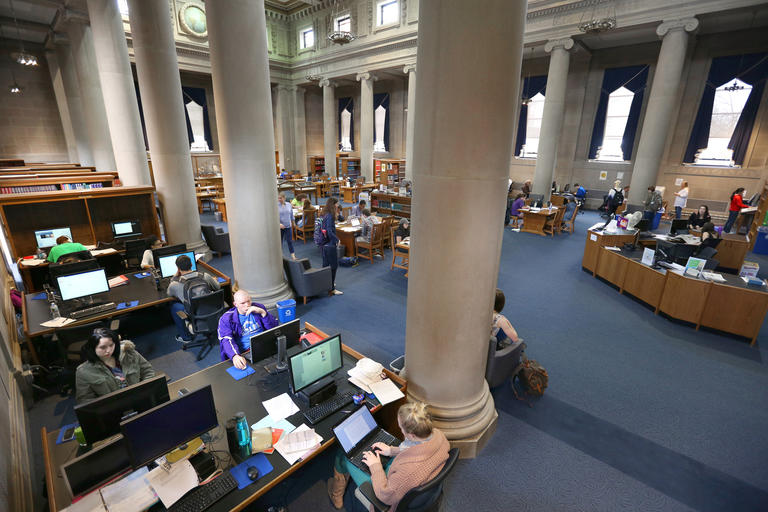 Dinand Library reading room