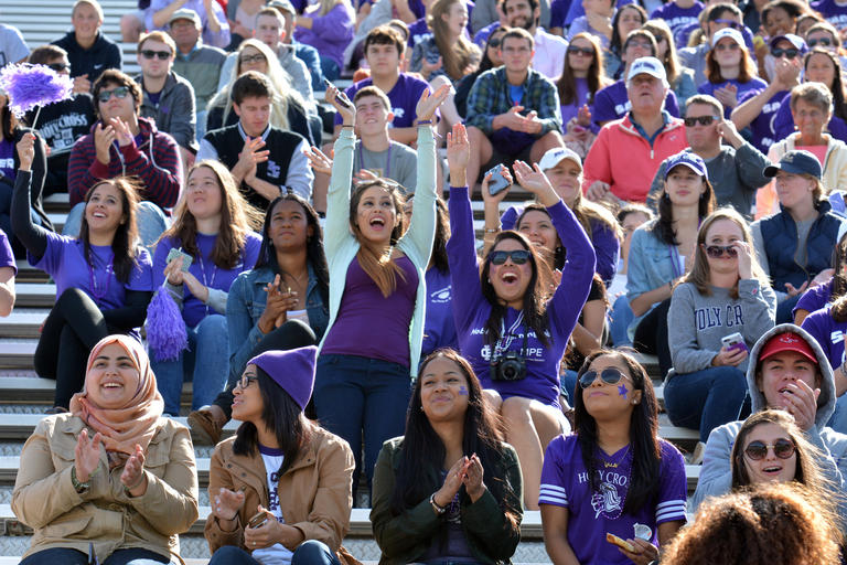 Students cheering at a game