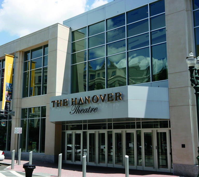 exterior of Hanover Theatre for the Performing Arts