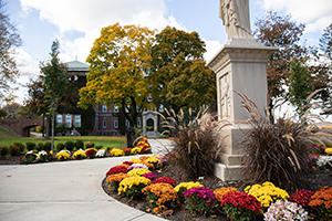 Kimball Quad on a fall day with fall foliage