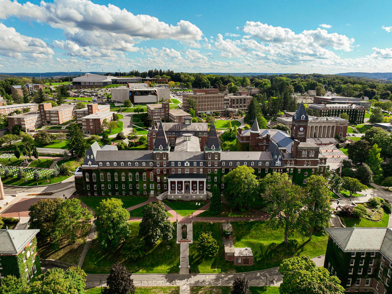 The Holy Cross campus viewed from above