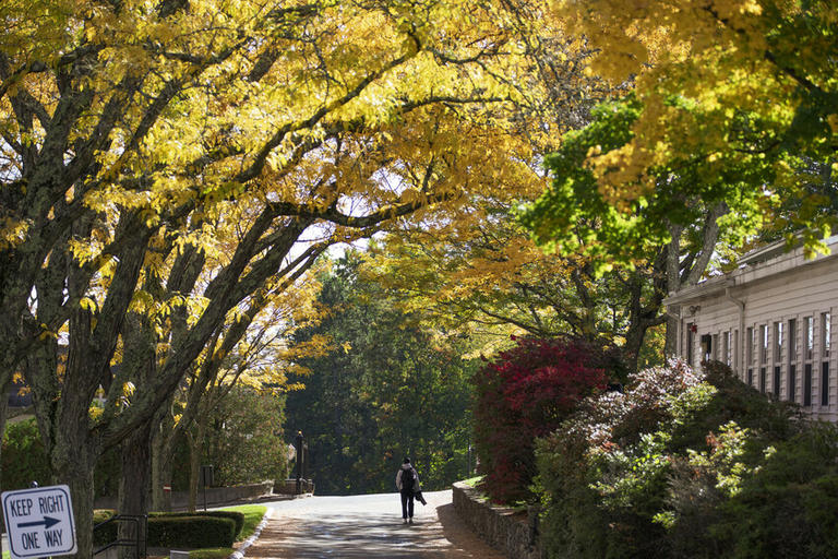 Holy Cross Campus in Fall