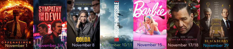 Listing of Seelos films for November