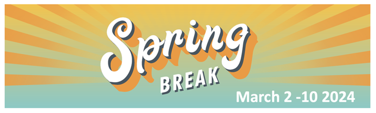 decorative spring break banner