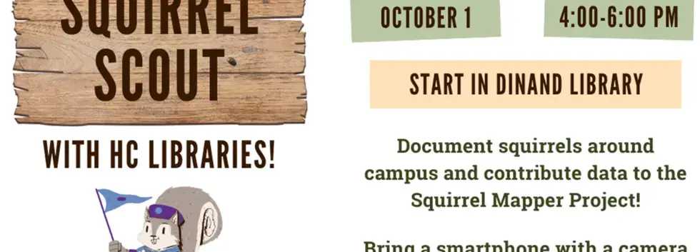 Be a Squirrel Scout with HC Libraries!