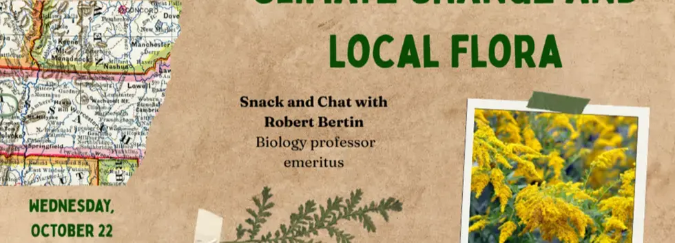 Climate Change and Local Flora: Snack and Chat with Robert Bertin