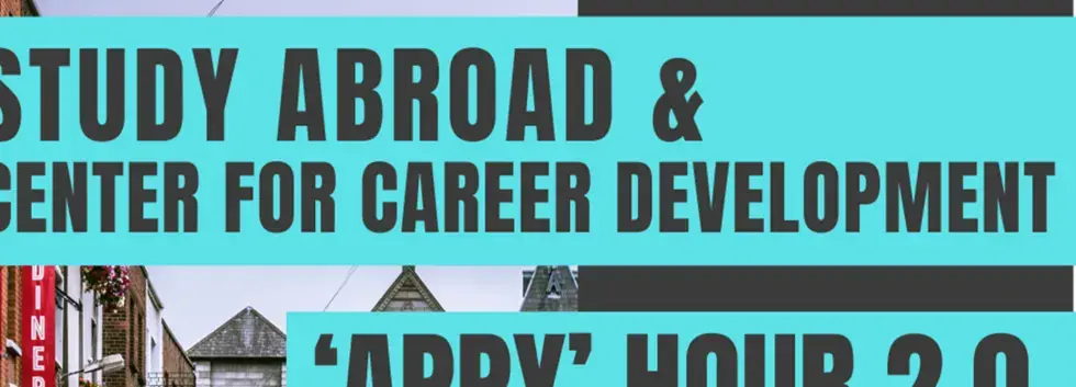 CCD/Study Abroad: 'Appy' Hour