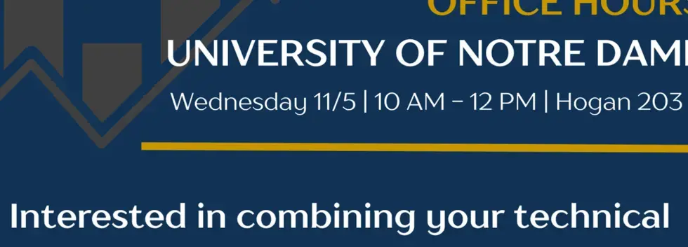 CCD: University of Notre Dame ESTEEM Program - Office Hours