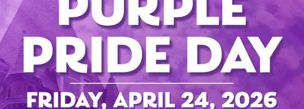 Purple Pride Day Purple Bagel & Giveaway tables