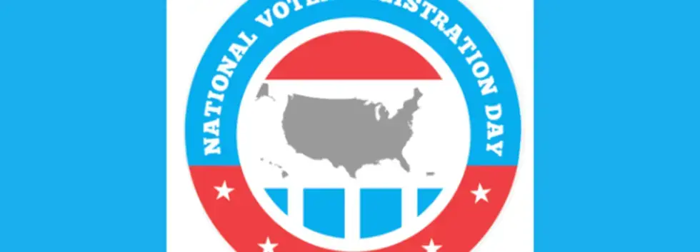 National Voter Registration Day Lobby Table