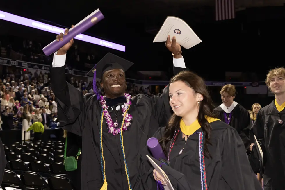 Students celebrate their graduation