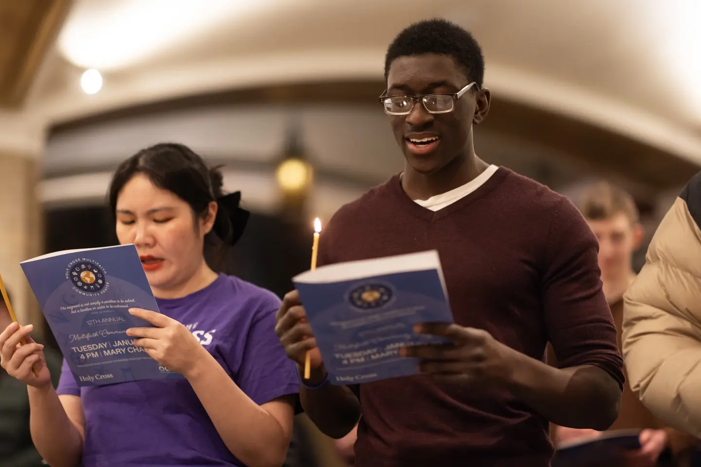 students attend the Holy Cross multifaith prayer event