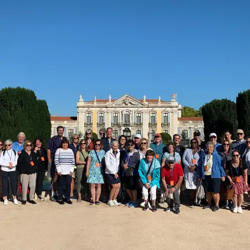a group of people in france