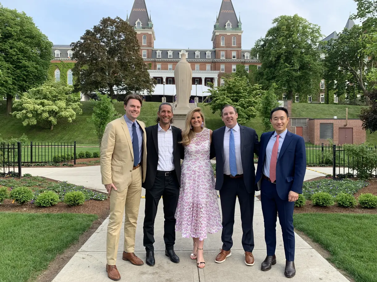 Alesandra at her Holy Cross 10-year reunion dinner.