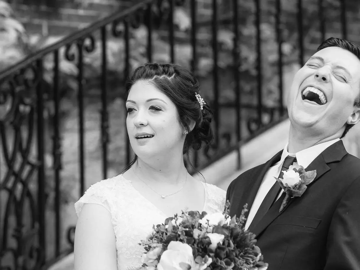 Zach Maybury at his wedding.