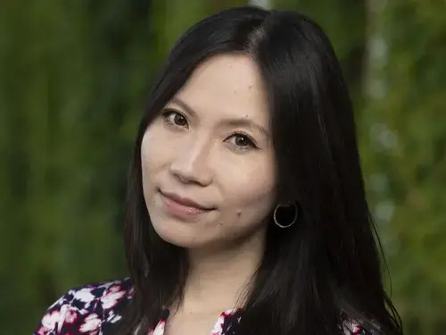 A portrait of Asst. Dean of International Students Mirabelle Tseng.