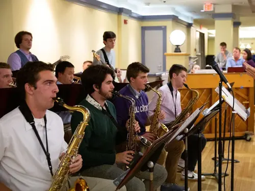 HC Jazz Ensemble playing a concert